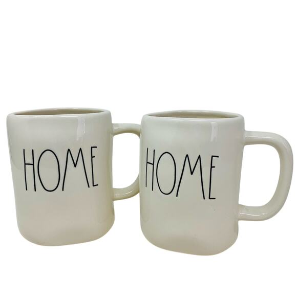 Rae Dunn "HOME" Mugs Set Of 2 - Picture 1 of 3